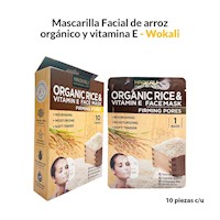 Mascarilla Facial de Arroz 30ml x 10 Piezas – Wokali